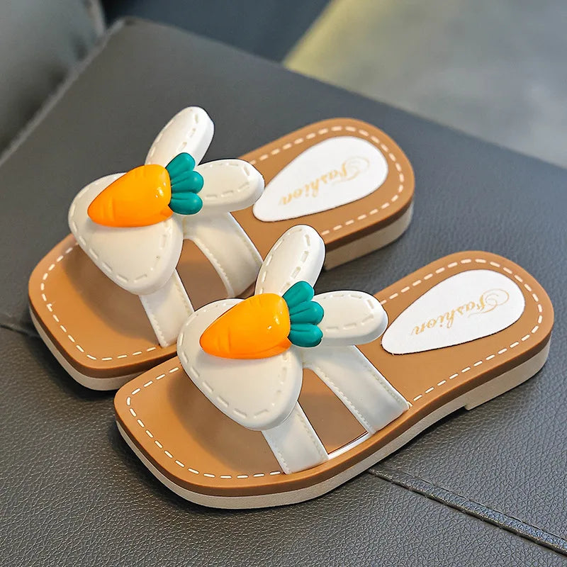Children Slippers Kids Summer Cartoon Beach Shoes Girls Baby Soft Sole Non-Slip