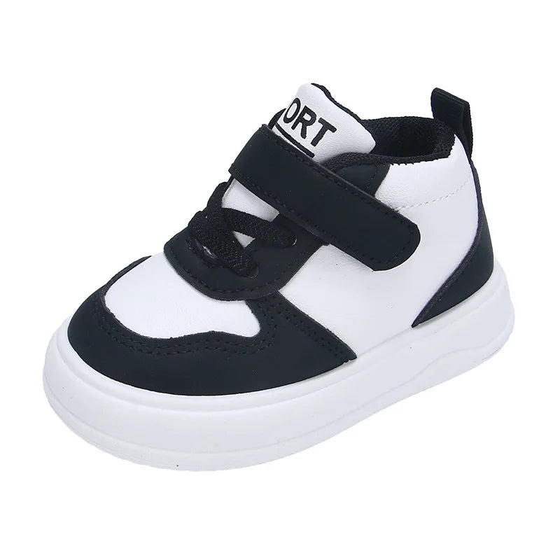 Fashion Kids Sneakers Spring Autumn High Top Breathable Casual Shoes Girls Non-slip Board Shoes Boys Outdoors Basketball Shoes