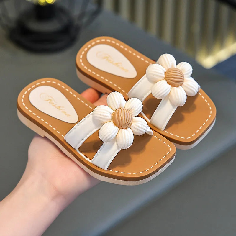 Children Slippers Kids Summer Cartoon Beach Shoes Girls Baby Soft Sole Non-Slip