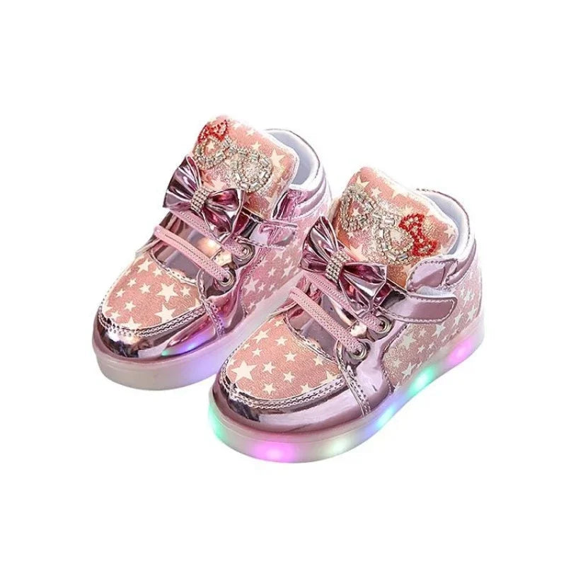 2023 Korean Version Breathable Flashing Light Night Casual Sneaker for Boy Kid Shoe for Girl Board Shoe Zapatos Niña Ботинки 부츠
