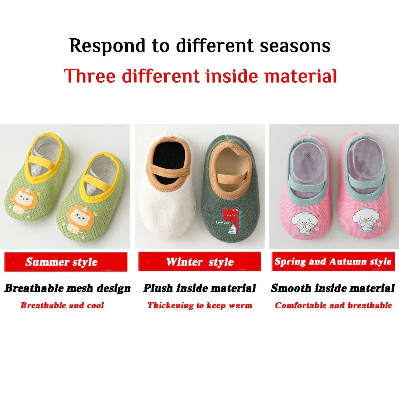 Baby Non-slip Socks Children Indoor Warm Floor Shoes Boys and Girls Toddler Shoes Amusement Park Kindergarten Non-slip