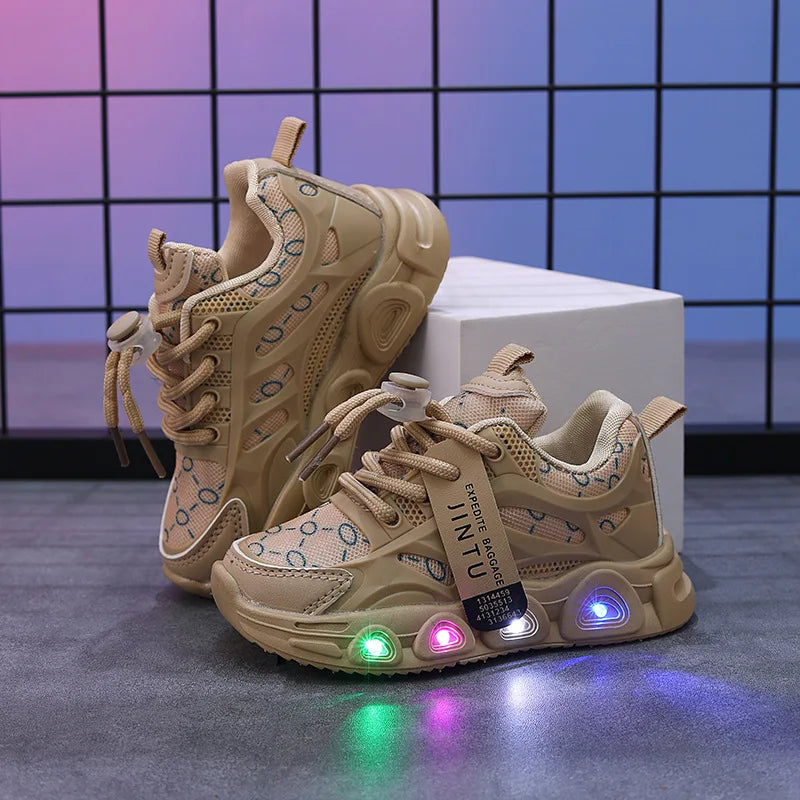 Kids Sneakers 2025 Spring New Girl Sneakers1-6years Old Casual LED Kid Shoes Fashion Girls' Shoes Designer Shoes Tenis De Mujer