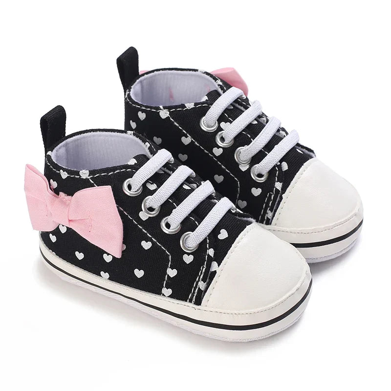 Spring and Autumn Women's Baby Casual Sports Shoes Soft Sole Anti slip Indoor and Outdoor Walking Shoes First Step Walking Shoes