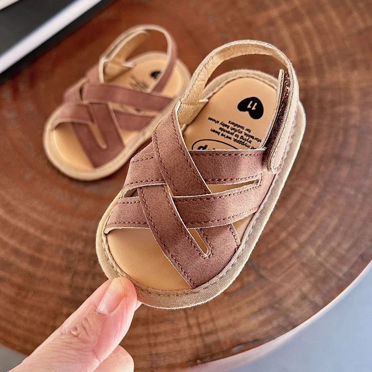 Baby Boys Girls Sandals Summer Wedding Dress Flats Shoes Infant Newborn Crib Footwear First Walkers Prewalkers