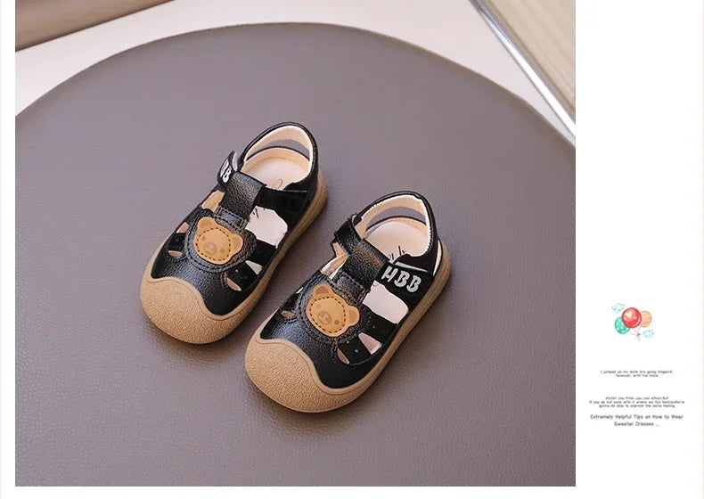 Baby Beach Shoes Breathable Anti-Slip Soft Sole Comfortable First Walkers 2025 Summer New Sandals for Toddlers Sandals Bears