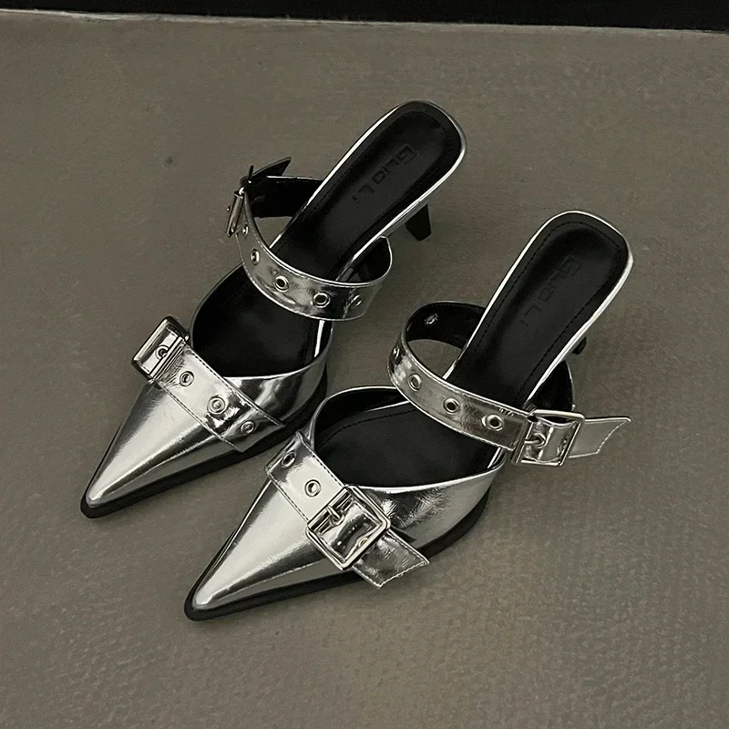 Silver 6cm Heel high